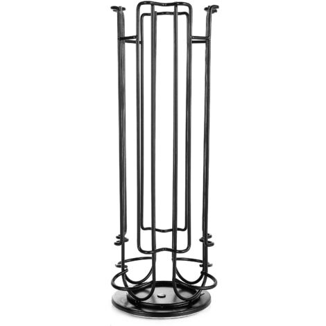 support Capsules Caf, Porte Capsules Distributeur Prsentoir Rotatif Pour 24 Capsules, Supports Rangement , 360 Degrs Rotable Range Capsule, Noir (1/5)