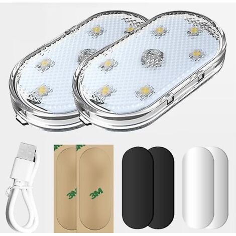 2pcs Rgb Clairage Intrieur De Voiture,interrupteur Tactile Lampe Voiture Intrieur,led Voiture Interieur,clairage D'ambiance De Voiture Multicolore (1/5)