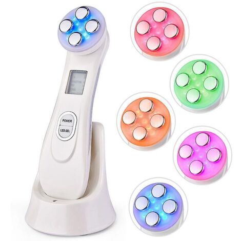 1pcs Dispositif De Beaut Ultrasonique, 5in1 Dispositif Multifonctionnel De Soin Visage, 6 Modes Appareil De Massage De Msothrapie De Machine De Be (1/5)