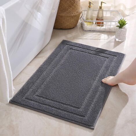 40 X 60 Cm, Gris Fonc ,en Tissu Ponge, Lavables, 100 % Coton Absorbant Et Schage Rapide (1/5)