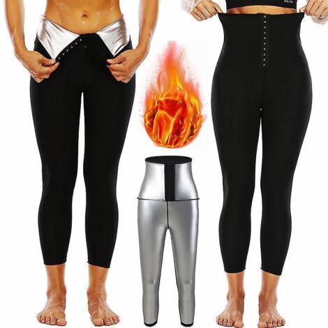 1 Pantalon De Sudation Femmes, Legging De Sport Taille Haute Noir Shorts Pour Acclrer Transpiration, Lifting Des Fesses, Obtenir Ventre Plat Anti (1/5)