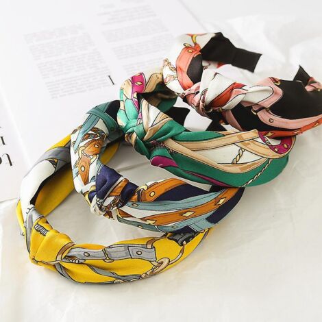 4pcs-bandeau Lastique Vintage Pour Femme - Style Bohme Vintage - Accessoire Pour Cheveux (1/5)