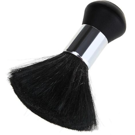 2pcs Brosse De Cou De Coiffure - Professional Noir Ultra Doux Brosse De Coiffeur Balais Cou Brosse Cheveux Pour Salon, Barbier, Coiffeurs (1/5)