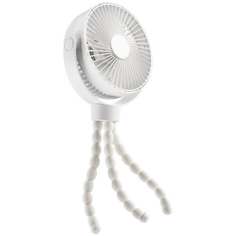 ventilateur Poussette ,ventilateur De Trpied Flexible 16000 Mah Avec 4 Vitesses,ventilateur De Bureau Personnel Portable,ventilateur Rotatif 720 P (1/5)