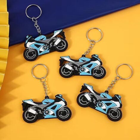 8 Mini Porte-cls En Pvc Pour Moto. Porte-cls Hommes Femmes Voiture Porte-cls 8 Panier Porte-cls Meilleur Cadeau De Bijoux (1/5)