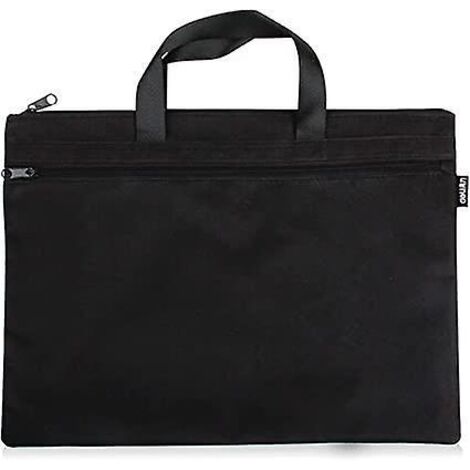 bureau Document Sac, Hommes Porte-documents Classeur Portable A4 Fichier Zipper Sac Noir 1 Pice (1/5)