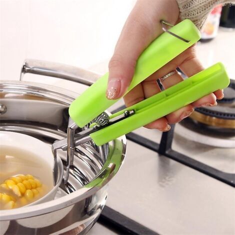 1 Pices Clips Anti-chaud En Acier Inoxydable,anti-drapant Bol Clip Cuisine Bol Pot Prhenseur Clips De Bol Anti-brlure Clips De Plaque Outil De Cui (1/5)
