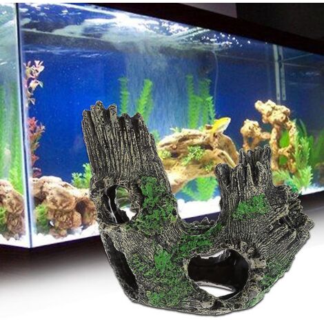 tronc D'aquarium, 1 Pice Pour La Dcoration D'aquarium, Pour Cacher Les Crevettes Et Les Poissons Dcoration D'aquarium D'arbre De Grotte De Paysage (1/5)