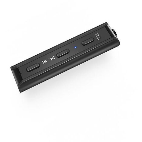 rcepteur Bluetooth 5.0 Jack 3,5 Mm, Adaptateur Audio Sans Fil Kit Mains Libres Voiture Micro Intgr Et 2 Connexions D'appareil, Sortie Stro Audio P