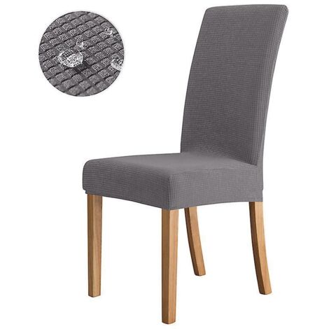 gris Profond-4 Pices Housses De Chaise, Couverture De Chaise De Salle  Manger Extensible Protection De Chaise Moderne Amovible Lavable Pour La Dco