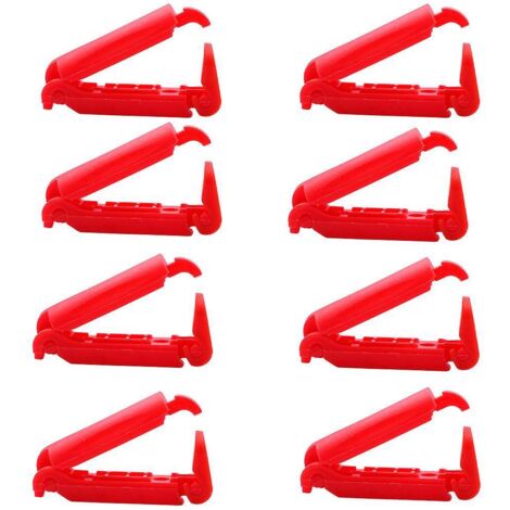 (8pcs) Rouge Clip Ceinture, Bloque Ceinture De Securite Voiture, Clips Ceinture Voiture, Ajusteur De Ceinture De Scurit Pour Enfants Clip Boucle P (1/5)