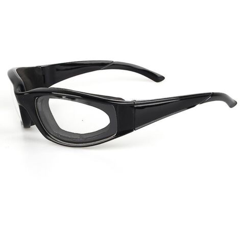 lunettes De Cuisine Coupe-oignons (noires), Lentilles Anti-bue, Prparation Des Aliments Sre Et Sans Dchirure, Tampon Ponge Intgr (1/5)