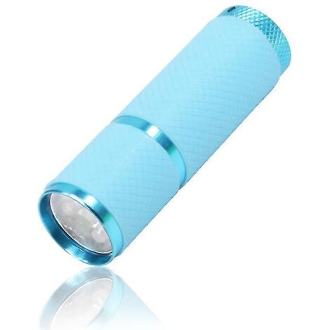 mini Lampe De Poche Uv (bleue) Avec 9 Led Et Batterie - Dtecteur D'urine Pour Animaux De Compagnie, Convient Aux Chiens/chats, Agents Fluorescents (1/5)