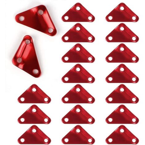 tendeur De Corde En Alliage D'aluminium De Tente (rouge), Ajusteur De Cble Triangulaire En Aluminium De 30 Pices, Tendeur De Cble De Tente Pour Le (1/5)