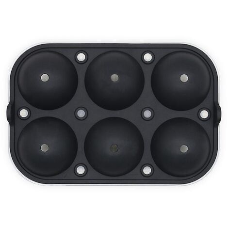machine  Boules De Glace, Bac  Glaons Sphrique  Avec Entonnoir - 6 Grandes Sphres De Glaons De 2,5 Pouces (6,35 Cm) De Diamtre, Moule  Glaons Rond (1/5)