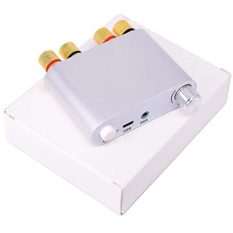 mini Amplificateur De Puissance Bluetooth Stereo Hi-fi Digital Amp 2.0 Channel 50w 2 Avec Entre Aux / Usb / Bluetooth Rcepteur Audio Sans Fil (1/5)