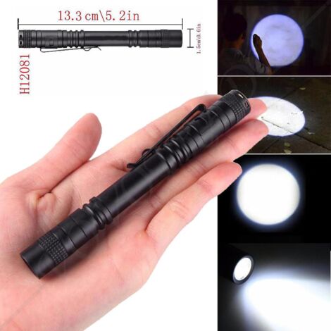 2pcs Led Mini Lampe De Poche Super Petit Clip De Poche Tanche Aliment Par Une Pile Aaa (non Incluse) Transport Facile Pour Quipement De Plein Air (1/5)