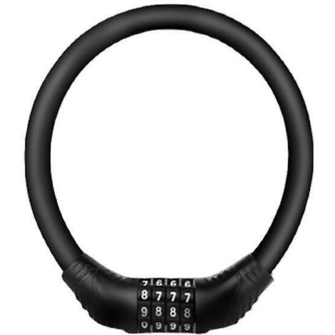 cadenas Vlo 1 Pice Noir Cadenas Combinaison Numrique, Mini Portable Et Librement Combinable, Idal Pour Les Vlos, Les Motos, Les Portails Et Les (1/5)