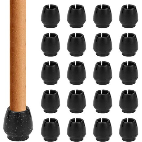 silicone Chaise Casquettes Pieds, 40pcs-17-21mm Patins Pour Meubles Silicone Protection Plaquettes De Pieds De Meubles Chaise Jambe Caches Housse (1/5)