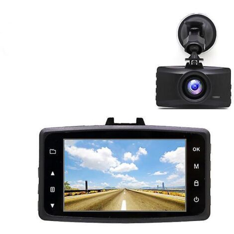 camra De Voiture 1080p 3", Camra De Voiture Noire 1 Pc Grand Angle 170, Tableau De Bord De Voiture Avec Mode Parking, Dtection De Mouvement, Enreg (1/5)