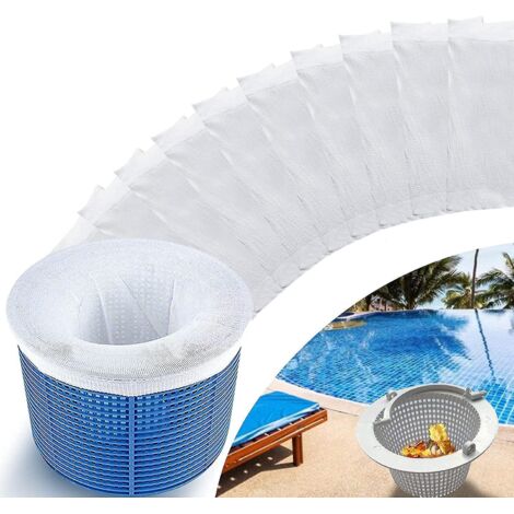 lot De 10 Chaussettes De Skimmer Pour Piscine - Filtre Pour Panier De Piscine - Accessoire Pour Nettoyage De Piscine, Nettoyage De Bassin, Limine (1/5)