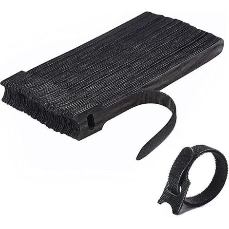 (noir)attache Cable[50 Pcs], Sangles Sangles Cble, Rutilisables Serre Cable, Organisateur Rangement Cable, Pour Attacher Les Cbles, Gaines, Fils P (1/5)