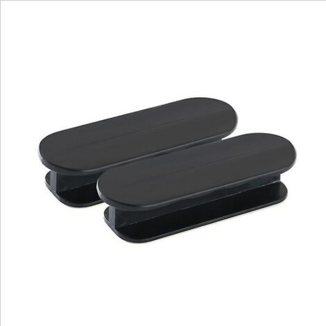 noir Lot De2 Poignes Auto-adhsives Pour Placard De Cuisine, Tiroir, Fentre, Porte Coulissante (1/5)