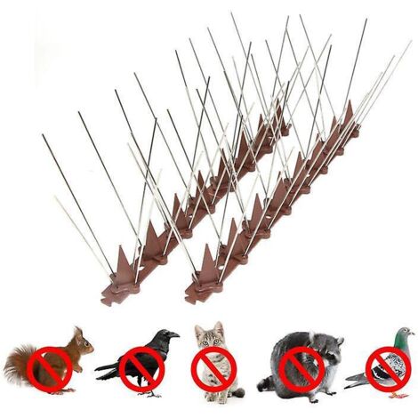 12pcs Pics Anti Oiseaux Et Pigeons En Acier Inoxydable Dfense Des Pigeons De 3m, - Pics Anti Pigeons Pour Balcon Pour Le Balcon,le Toit Et Les Fen (1/3)