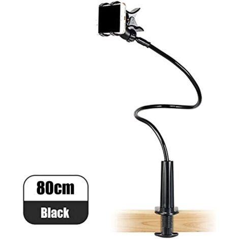 support Telephone Lit, Support Tlphone Avec Col De Cygne Flexible Long Bras Rotation 360 Rglable Pour Iphone 13/ 13pro,12/ 12 Pro Max, 11 Pro Xs M (1/5)