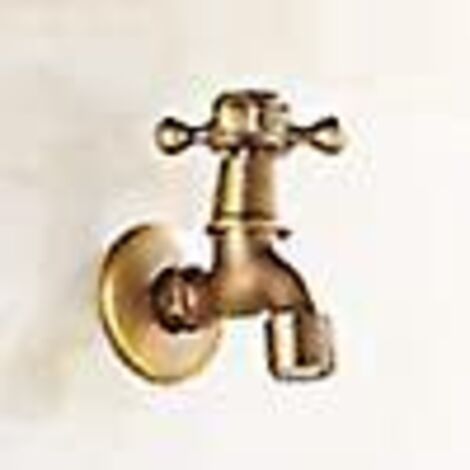 robinet De Machine Laver Antique Robinet De Piscine Vadrouille Froide Unique Robinet Interface Filete Europenne Ouverture Rapide G1 / 2, Sorti (1/5)