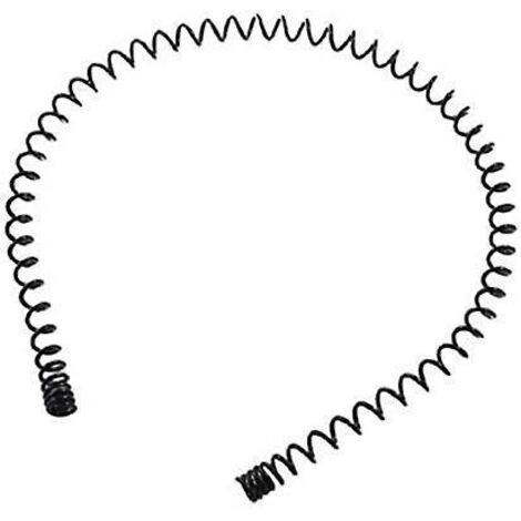 unisexe Noir Printemps Ondul Mtal Cheveux Cerceau Bande Hommes Femmes Sport Bandeau Chapeaux Accessoires (1/5)