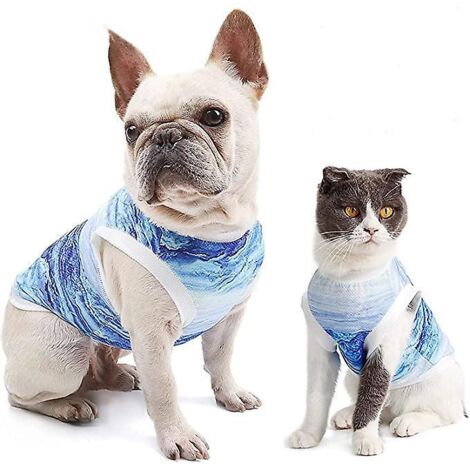 2 Pcs Dog Cooling Vest Veste Respirante Pour Chien (bleu L), Veste Respirante Pour Soulager L'anxit, Veste De Manteau Pour Petits Et Grands Chiens (1/5)