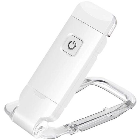 une Lampe De Lecture Blanche Clip De Lecture Lampe De Lecture Usb Rechargeable Lampe De Chevet Clip Art Lumire Chaude Lumire Blanche Lumire De Sig (1/5)