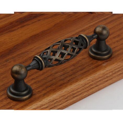 lot De 1 Poignes De Porte Antiques Bronze Antique Poigne De Tiroir Cage Oiseaux En Mtal Pour Tiroirs Porte Armoires Salle De Bains Cuisine Htel D (1/4)