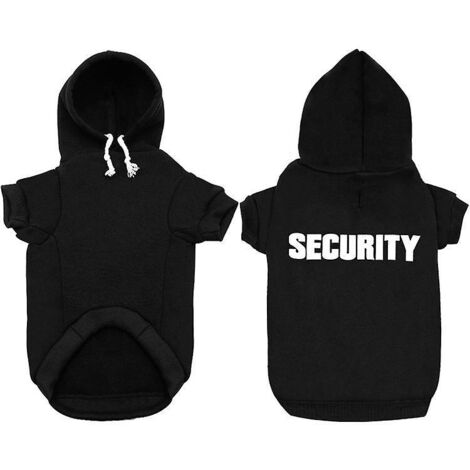 vtements Pour Chiens Sweat  Capuche (noir, M), Impression De Scurit, Vtements Pour Chiens De Compagnie Sweatshirt, Manteau Chiot Moyen Chien Chat (1/5)