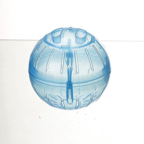 hamster Running Ball, Jouets Pour Rongeurs, Accessoires, Meilleure Alimentation En Air, Plastique, 12 Cm, Bleu Transparent (1/5)