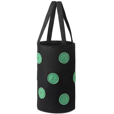 3pcs - 3 Gallons Sac De Plantation Pour Fraise, Sacs De Culture Fraises Suspendu Jardin Avec 13 Trous, Sac De Plantation Pour Fraises, Herbes, To (1/5)