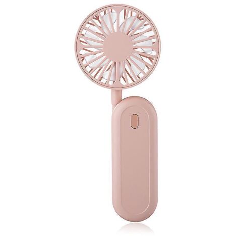 ventilateur Portable Au Cou, (couleur Rose)mini Usb Ventilateur Nuque, Rotation Libre 360,avec Rechargeable 1200mah Batterie Silencieux Ventilate (1/5)