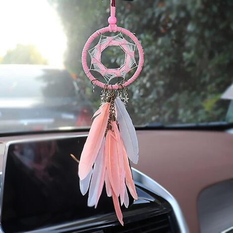 pendentif Dcoratif D'intrieur De Voiture Plume (rose), Intrieur De Voiture, Pendentif De Rtroviseur (1/5)