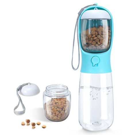 bouteille Verte Pour Animaux De Compagnie Turquoise 550ml 1pc , Convient Aux Chiens Et Aux Chats. (1/5)