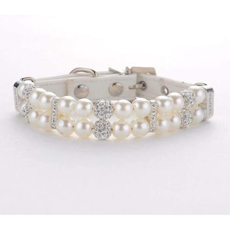 collier Pour Chien En Cuir Avec Strass Pour Chihuahua, Dcoration De Nol Pour Chiots, Chats, Animaux De Compagnie (taille M, 1,5 X 33 Cm) (1/5)