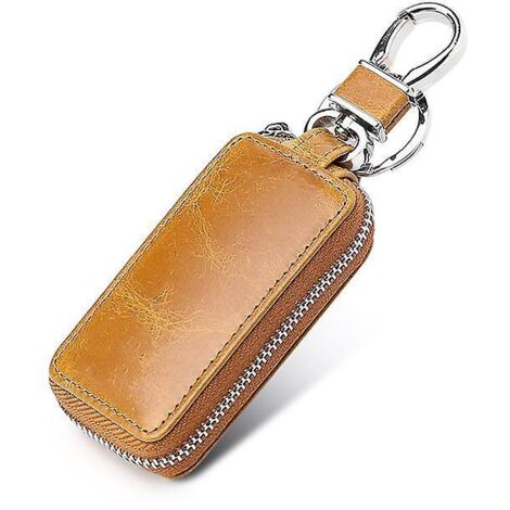 tui  Cls De Vhicule  Moteur En Cuir (marron), Suspension  La Taille Rtro Europenne Et Amricaine, Tui  Cls De Voiture En Peau De Vache Couche Supri (1/5)
