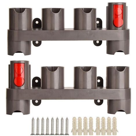accessory Holder For Dyson V7 V8 V10 V11 Vacuum Cleaner Wall Mount Organizer 2 Pieces Gray (1/5)