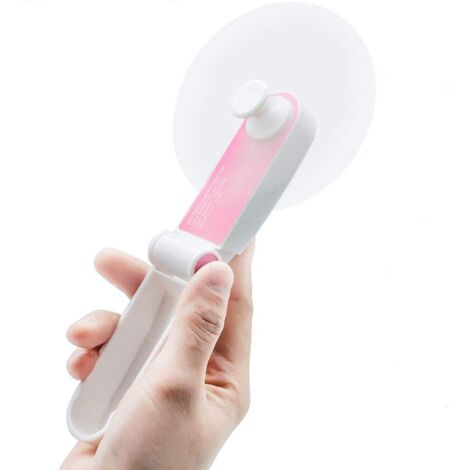 couleur Rose Mini Ventilateur De Poche Pliable Ventilateur De Table,petit Ventilateur Portable Rechargeable Usb Mini Ventilateur,ventilateur Usb P (1/5)