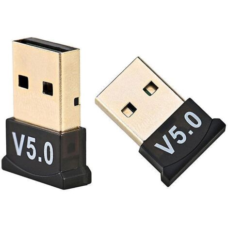bluetooth 5.0 Dongle Black 2 X Bluetooth Usb Dongle Pc Bluetooth Adapter Fixed Tower Joystick Headset Speaker Mouse Keyboard Printer Compatible Wi (1/4)