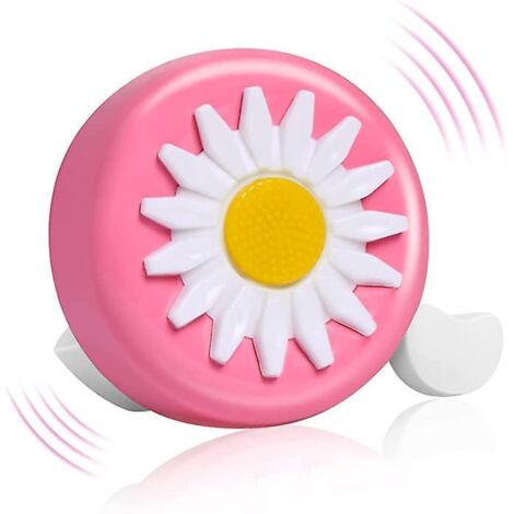 1 Paquet De Sonnettes De Vlo Pour Enfants (rose), Sonnettes De Vlo Chrysanthme, Petites Cloches Cadeaux (1/5)