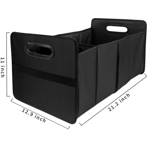 coffre Pliable 543528cm, Sac De Coffre Pliable Noir, Sac Provisions, Sac De Rangement De Coffre, Voiture, Panier Pliable, Sac De Coffre, Bote D (1/3)