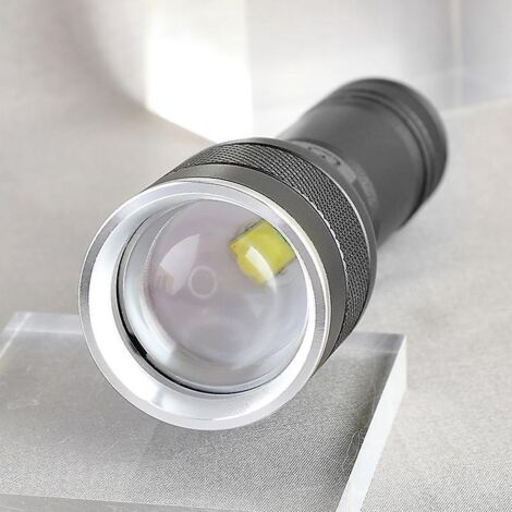 ampe Torche Led Rechargeable,2 Pices 2000l Lampe De Poche Led Ultra Puissante Militaire En Aluminium, 4 Modes D'clairage & Zoomable Pour Enfant Ca (1/3)