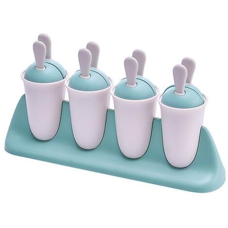moulle A Glace Popsicle Moules En Silicone Rutilisables Silicone Mini Moule Glace En Silicone Glacon Reutilisable For Enfants Et Les Adultes Blu (1/5)