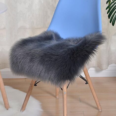 (gris, 50 X 50 Cm)tapis En Fausse Fourrure, Tapis Moelleux  Poils Longs, Tapis De Sol En Fausse Peau De Mouton Pour Chambre  Coucher, Salon, Chamb (1/5)